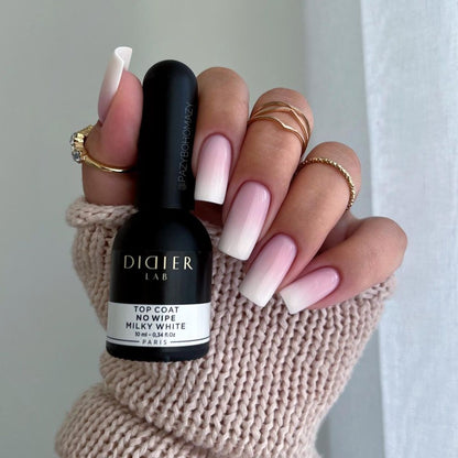 Top coat no wipe, Milky White, Didier lab, 10ml