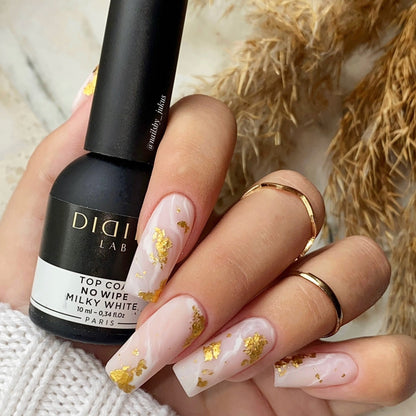 Top coat no wipe, Milky White, Didier lab, 10ml