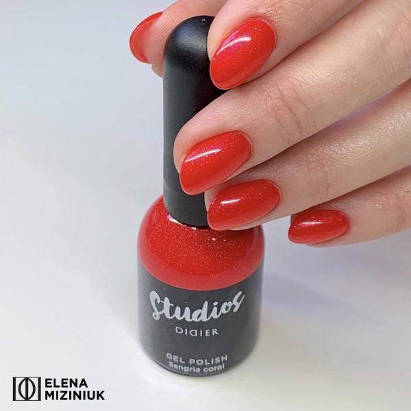 Smalto semipermanente, Studios, TPO & HEMA free, Sangria Coral, Didier Lab, 8ml