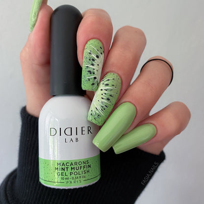 Smalto semipermanente, Macarons, Mint Muffin, Didier Lab, 10ml