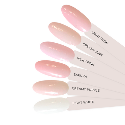 Base semipermanente, Rubber, milky pink, Didier Lab, 10ml